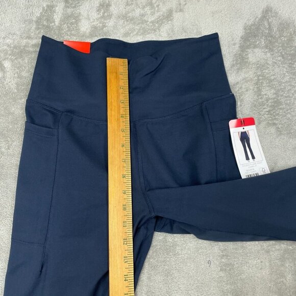 Jockey Studio Flare Pants Neo Navy M 31" Inseam High Waist Stretchy NWT 6535 - Picture 6 of 10